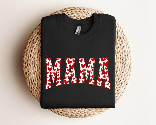 Mama Valentines Heart  Shirt,Valentines Day Shirts For Woman,Valentine Day Gift, Valentine Mom Gift Top Womenswear...