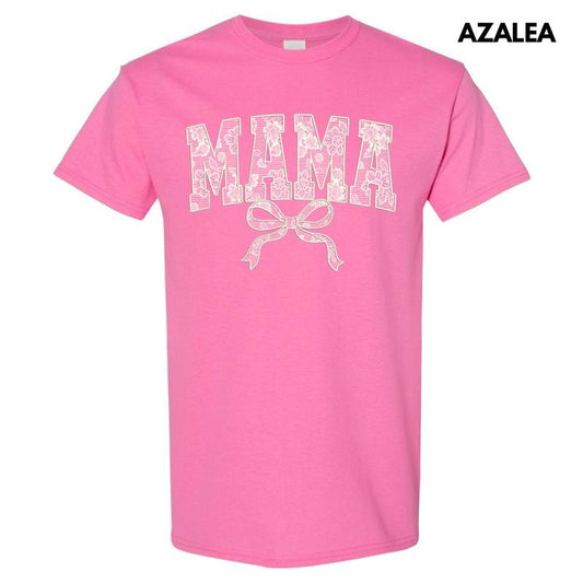 Mama White Lace Coquette Gildan Short Sleeve T-Shirt 'NLB' Hoodie, Sweatshirt | InkThreadWorks.com