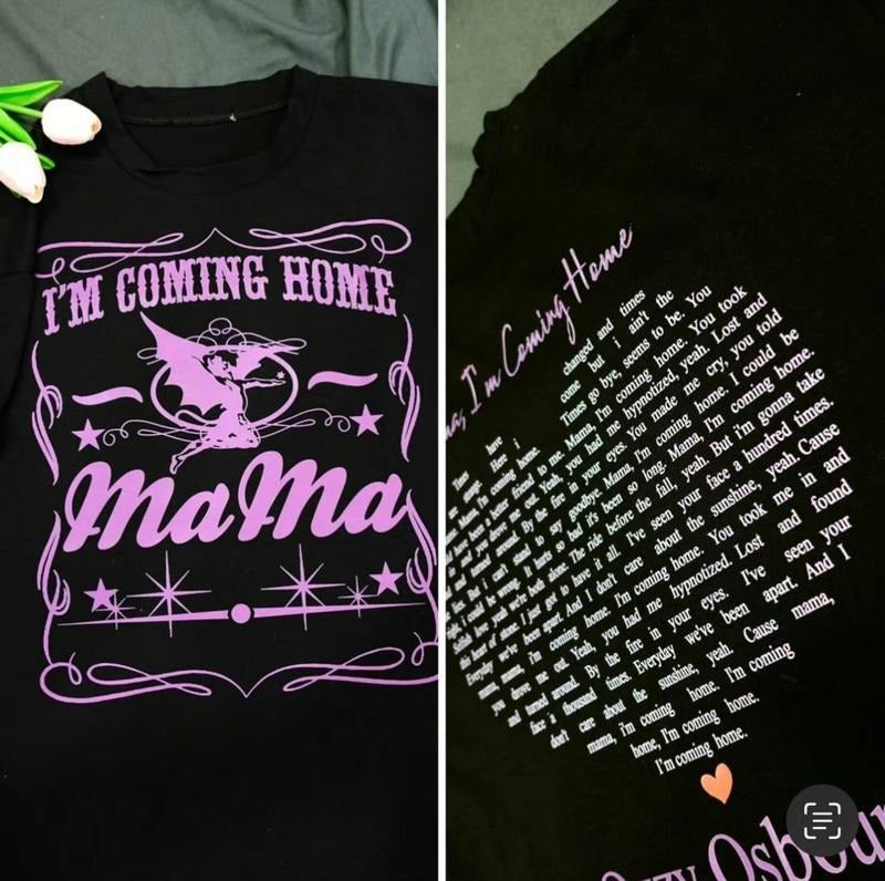 Mama, I'm Coming Home Twoside Lyric Tee, Hoodie Sweatshirt | InkThreadWorks.com