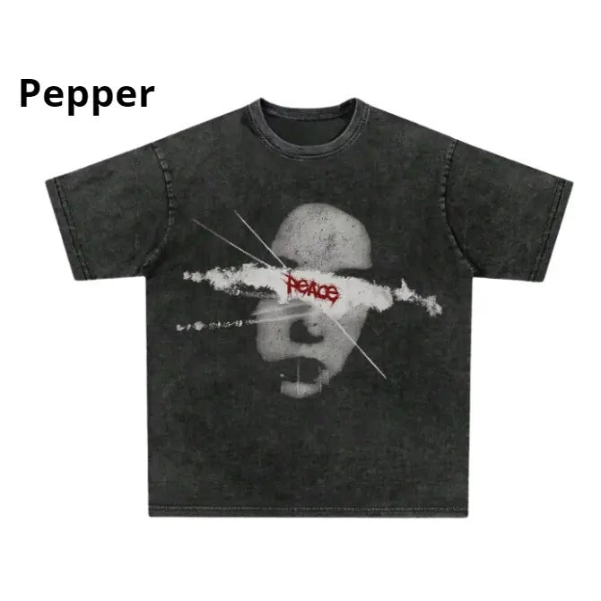Manfinity EMRG Loose Fit Men's Slogan & Angel Print Drop Shoulder TSHIRT Cotton Unisex T-Shirt, Crew Neck, Size S- 3XL,...