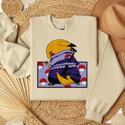 Manga Embroidered Shirt, Anime Embroidered Shirt, Anime Embroidered Sweatshirt, Manga Embroidered Hoodie