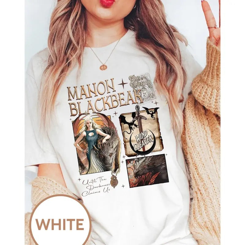 Manon Blackbeak Throne of Glass Shirt,SJM ACOTAR Crescent City,The Thirteen Shirts, From Now Until The Darkness Claims Us...
