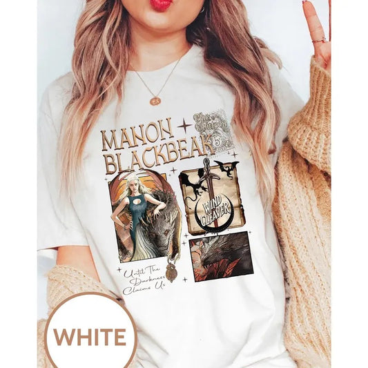 Manon Blackbeak Throne of Glass Shirt,SJM ACOTAR Crescent City,The Thirteen Shirts, From Now Until The Darkness Claims Us...