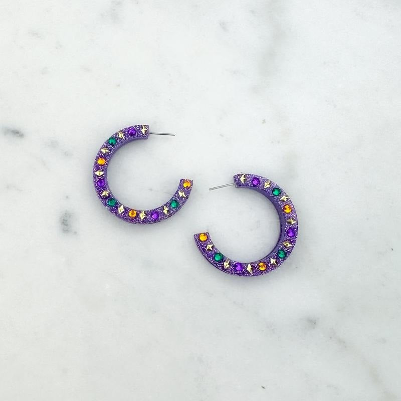 Mardi Gras Party Earrings *Final Sale* T-Shirts, Hoodie, Sweatshirt | InkThreadWorks.com