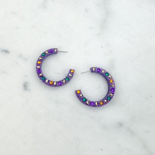 Mardi Gras Party Earrings *Final Sale* T-Shirts, Hoodie, Sweatshirt | InkThreadWorks.com