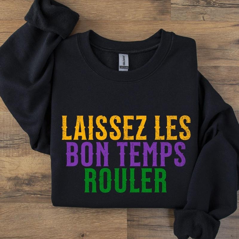 Mardi Gras Sweatshirt, Mardi Gras Shirt Unisex, Mardi Gras 2025, Louisiana Mardi Gras,  Fat Tuesday, Fleur De Lis Tee, Unisex Mardi Gras
