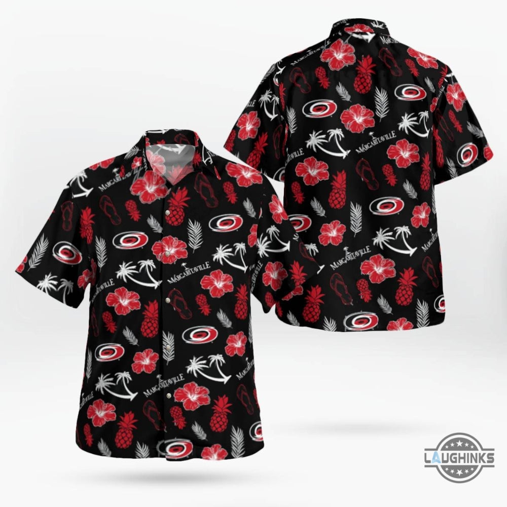 Margaritaville Hurricanes Hawaiian Shirt And Shorts Carolina Canes Hockey Season Aloha Shirts Giveaway 2024