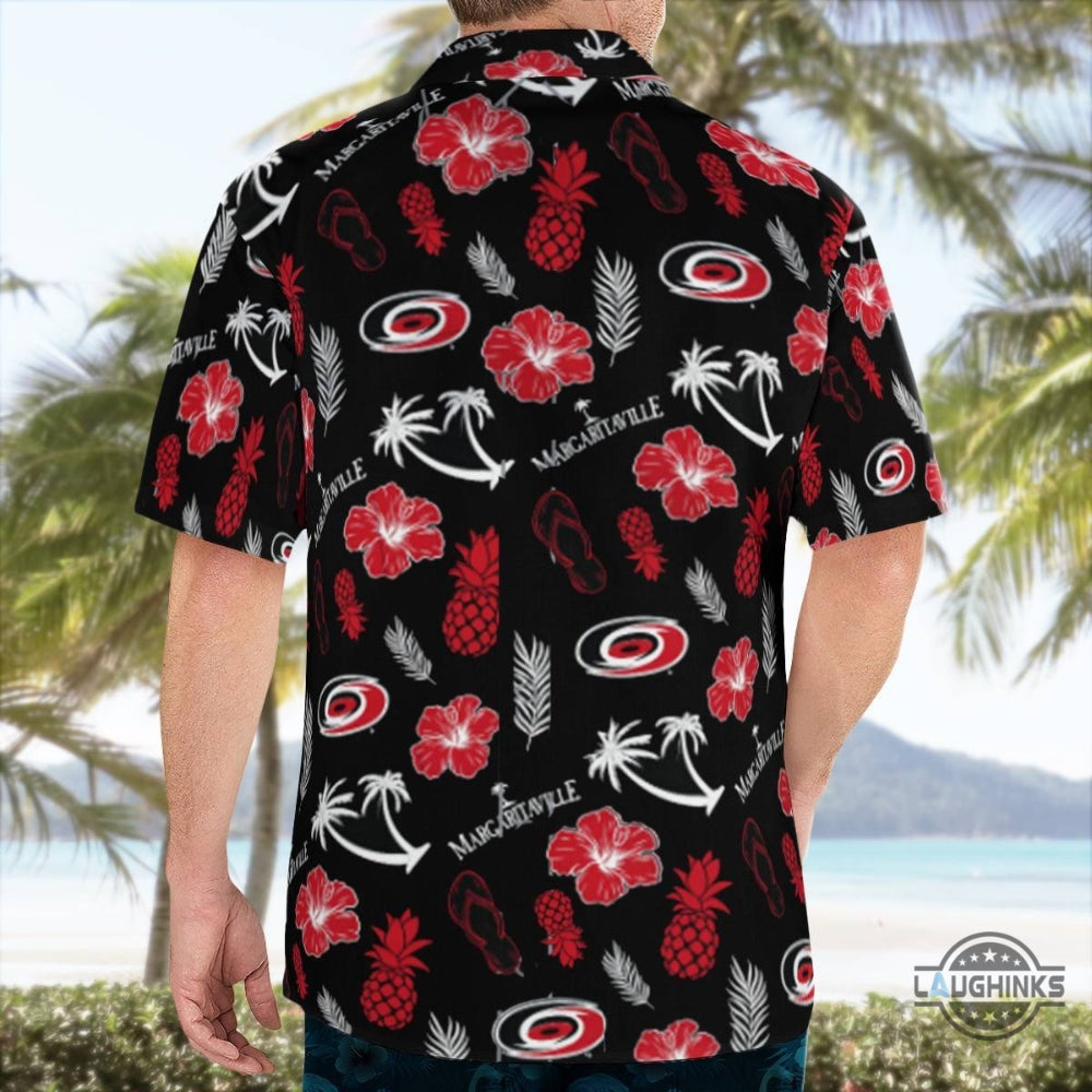 Margaritaville Hurricanes Hawaiian Shirt And Shorts Carolina Canes Hockey Season Aloha Shirts Giveaway 2024