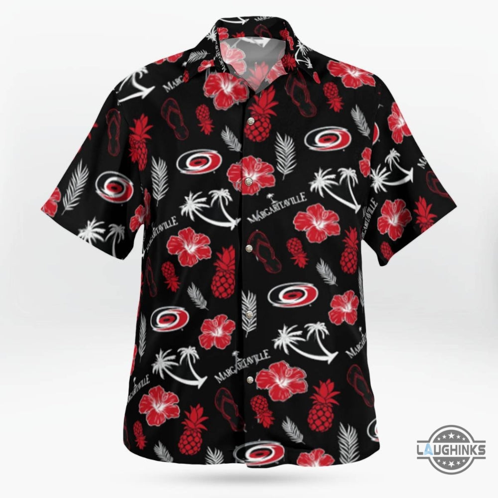 Margaritaville Hurricanes Hawaiian Shirt And Shorts Carolina Canes Hockey Season Aloha Shirts Giveaway 2024