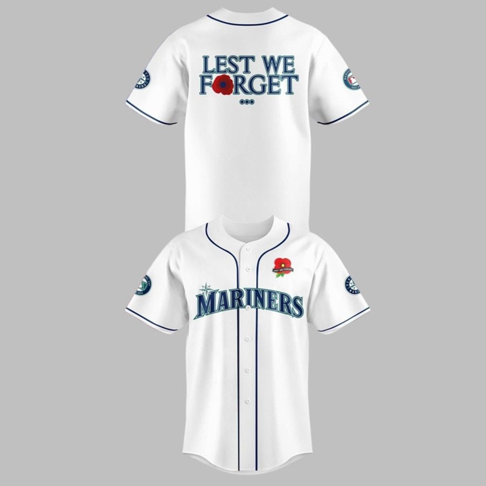 Mariners Lest We Forget Jersey 2025 - Grishko.com