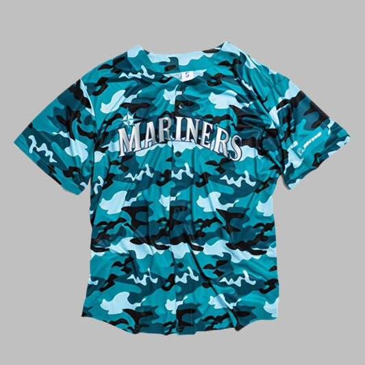 Mariners Salute to Armed Forces Night Camo Jersey Giveaway 2025 - Grishko.com