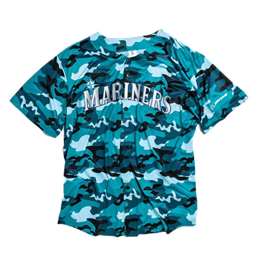 Mariners Salute to Armed Forces Night Camo Jersey Giveaway 2025 - Grishko.com