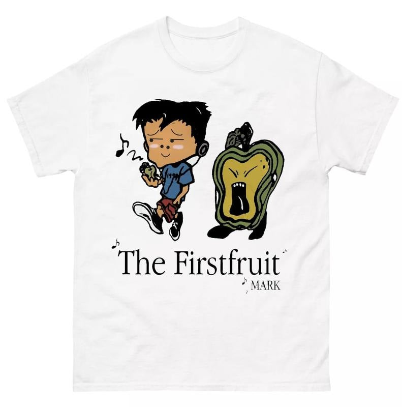 Mark The First Fruit Shirt Featuring and Bold Neo City Design Hoodie, Sweatshirt | InkThreadWorks.com