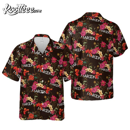 Maroon 5 Floral Hawaiian Shirt