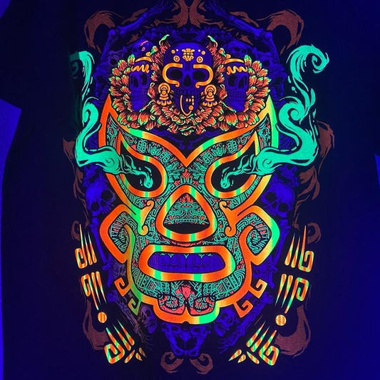 Mascara fuego T-shirt Menswear Hoodie, Sweatshirt | InkThreadWorks.com