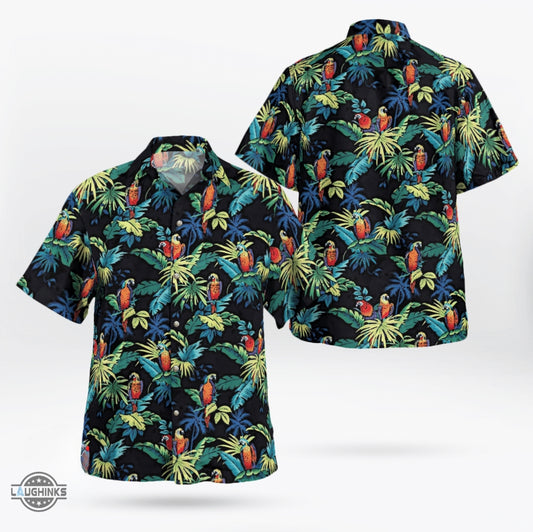 Max Payne 3 Hawaiian Shirt And Shorts Gta Gaming Tropical Parrots Max Payne Cosplay Summer Aloha Shirt Video Game Xbox Ps3 Ps4 Button Up Shirts NEW
