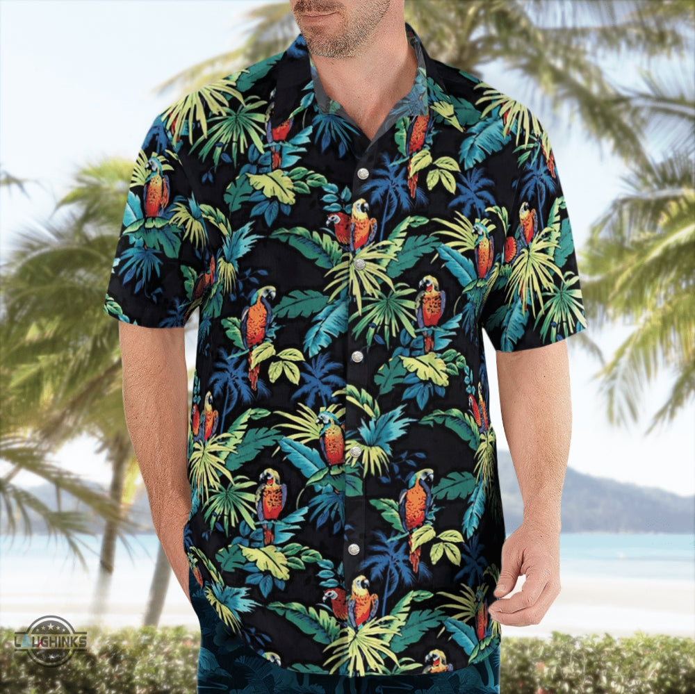Max Payne 3 Hawaiian Shirt And Shorts Gta Gaming Tropical Parrots Max Payne Cosplay Summer Aloha Shirt Video Game Xbox Ps3 Ps4 Button Up Shirts NEW