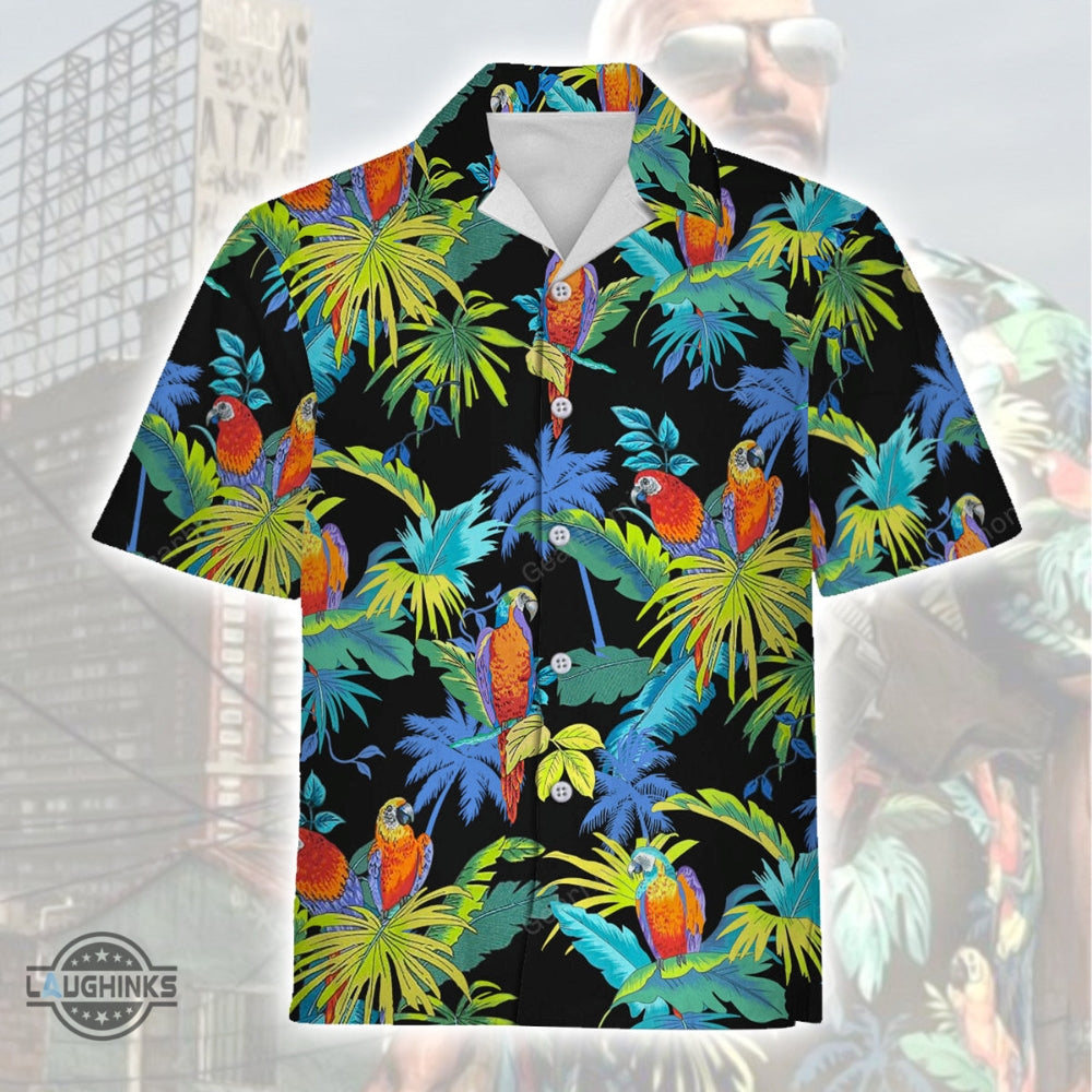 Max Payne Hawaiian Shirt And Shorts Jungle Parrots By Max Payne Outfit Xbox Max Payne 3 Aloha Summer Beach Shirts Cosplay Button Up Shirt Gift For Gamers