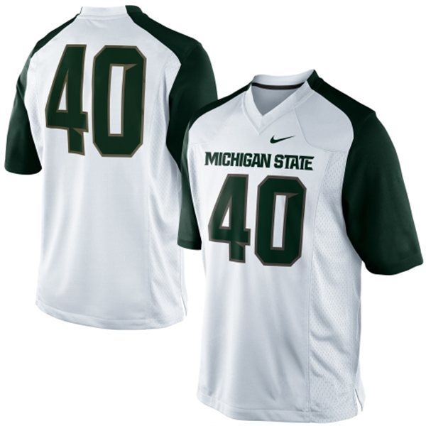 Max Bullough #40 White Green1