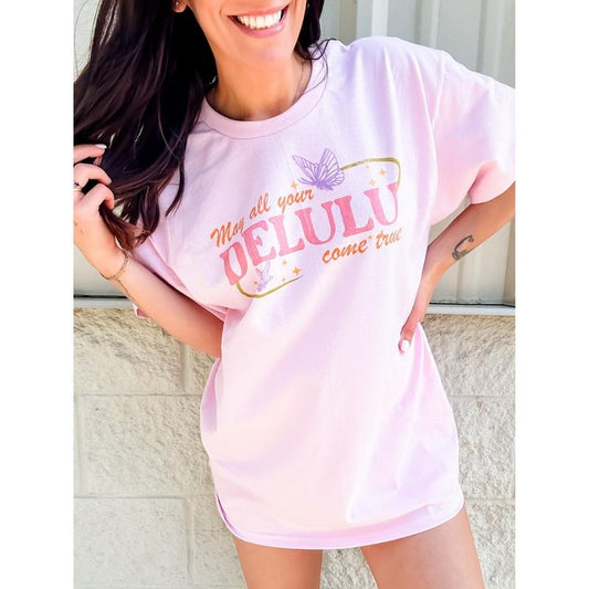 May All Your Delulu Graphic Top