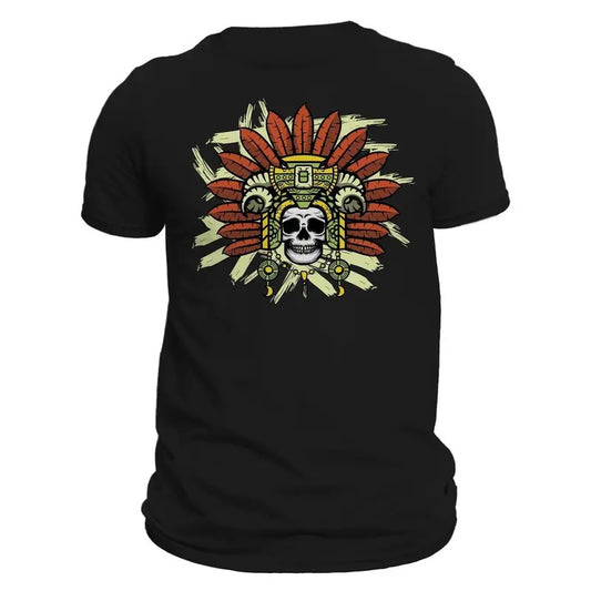Maya priesthood Shaman Skull T-Shirt Shaman Maya Playera Hoodie, Sweatshirt | InkThreadWorks.com