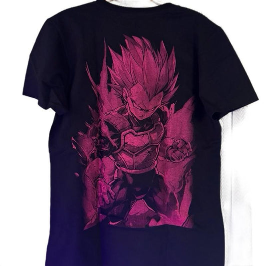 Mayi Vegitad T-Shirt for Men - Black Graphic Design with Pink Elements, Casual Style, Suitable for All Ages - Instant, Food Crewneck