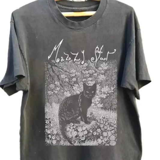 Mazzy Star Cat T-Shirt, 90s Alternative Rock Shirt, Hope Sandoval, Music, Unisex Tee Top Hoodie, Sweatshirt