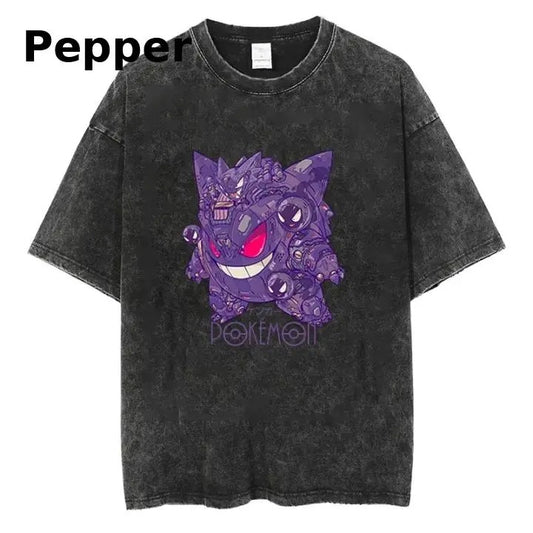 Mecha Gengar Pokémon Graphic T-Shirt, Monster Tee, Anime Lover Shirt, Anime Merch, Aesthetic T-Shirt
