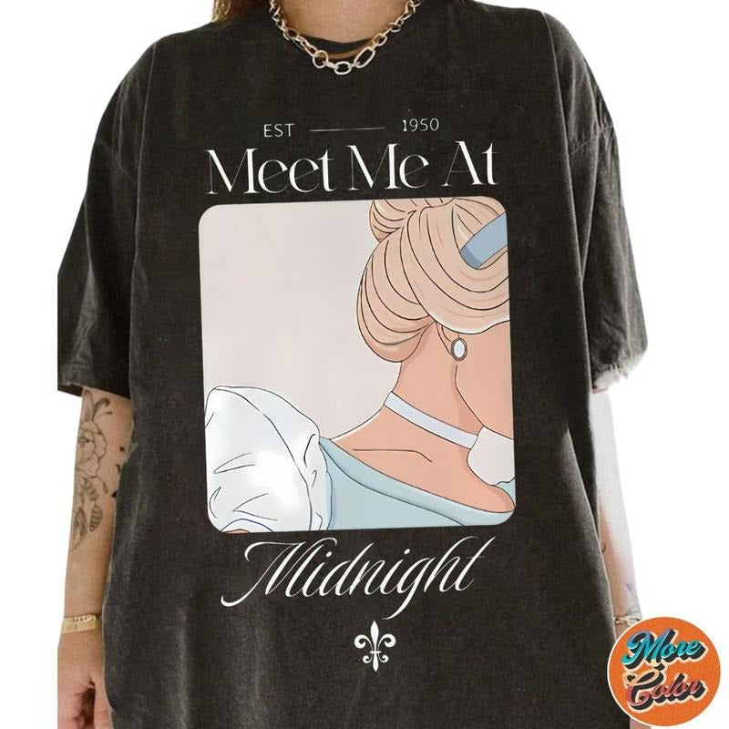 Meet Me At Midnight Shirt, Cotton Unisex T-Shirt, Crew Neck, Size S- 4XL, Menswear Top, Womenswear Top Underwear...
