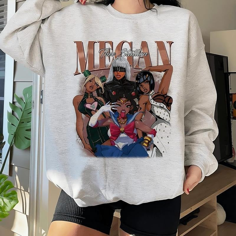 Megan Cosplays Art Shirt, Megan Thee Stallion Shirt, Vintage Megan Thee Stallion 90s Shirt, Rapper Megan Thee Stallion Shirt