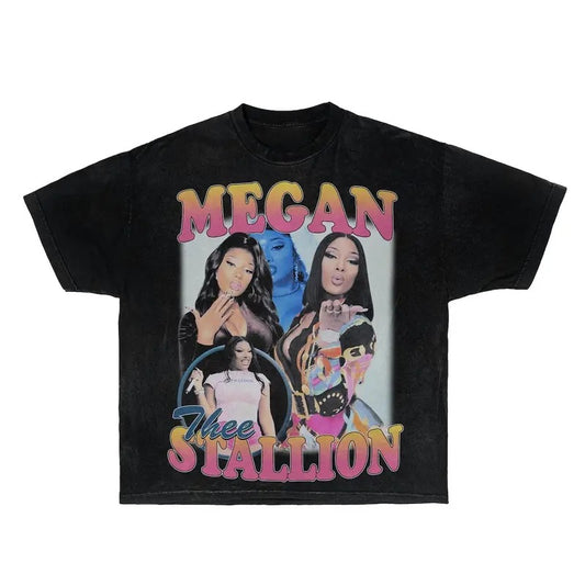Megan Thee Stallion 90s Retro Rap Bootleg Tee Hoodie, Sweatshirt | InkThreadWorks.com