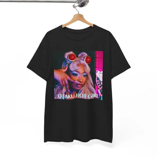 Megann TS Otaku Hot Girl T-Shirt Unisex Heavy Cotton Tee Hip Hop Graphic Shirt