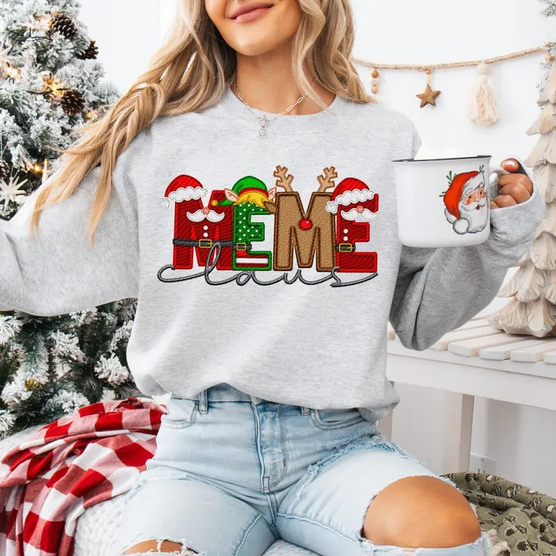 Meme Claus Unisex Sweatshirt T-Shirts, Hoodie | InkThreadWorks.com
