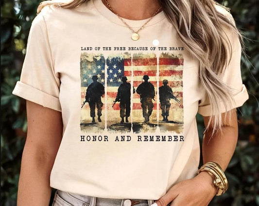 Memorial Day Shirt, Land Of The Brave T-Shirt, American Shirt, Heart Memorial Day Shirt, American Heart Sweatshirt