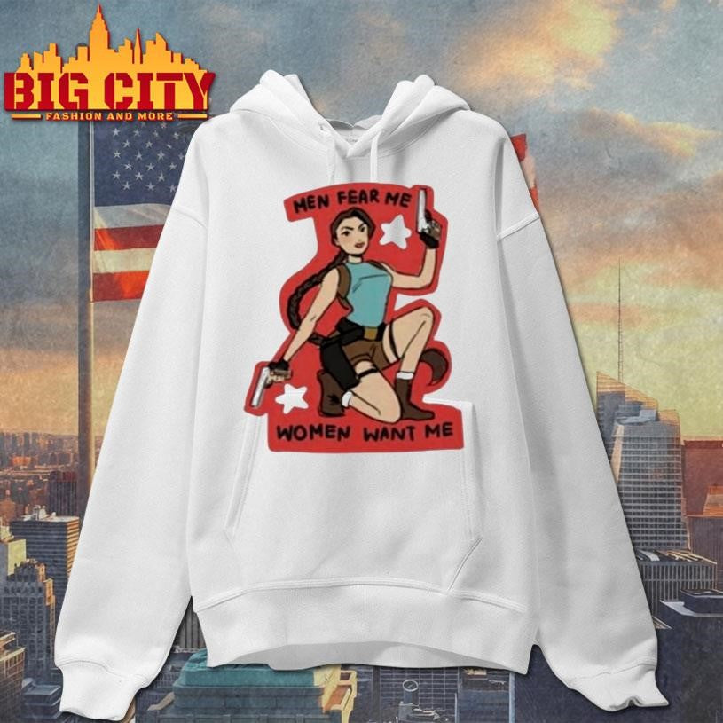 Men Fear Me Women Want Me Woman Holding A Gun Shirt