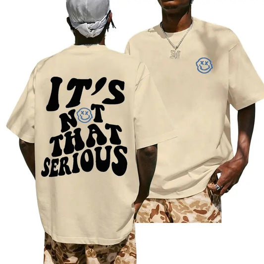 Men's Cartoon Expression & Letter Print Drop Shoulder Tee, Summer Outfits 2025, Regular Fit Casual Short Sleeve Round Neck T-Shirt for Summer