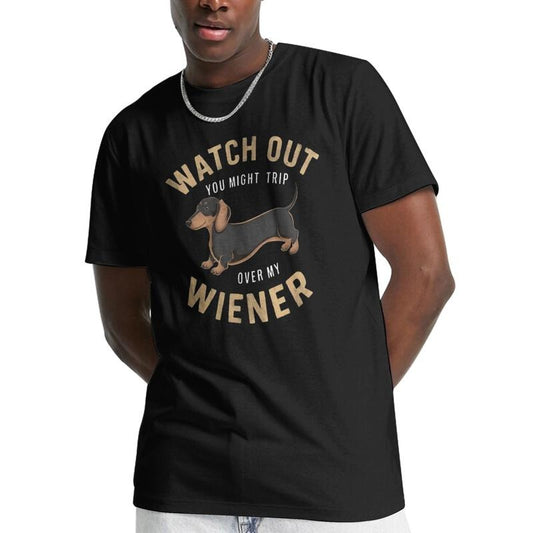 Men's Casual Dachshund Print T-Shirt