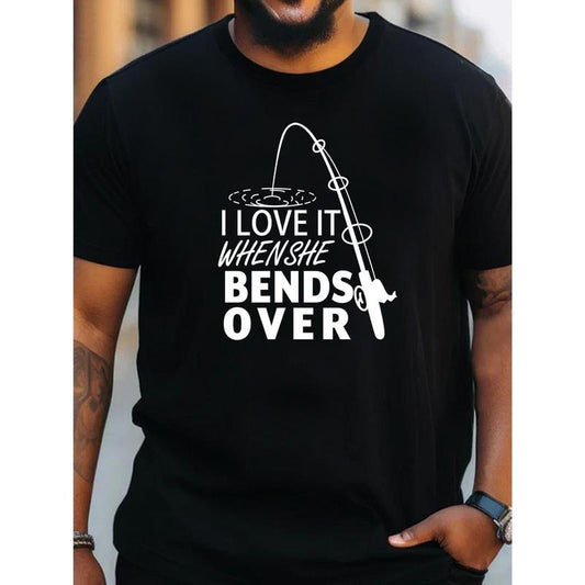 Men's Fishing Legend Tee - Ultra-Breathable, Comfortable Crew Neck T-Shirt with Short Sleeves for Outdoor Enthusiasts