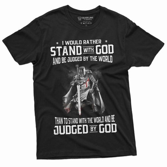Men's God Jesus T-shirt Stand by God Tee  Jesus Christian Inspirational Tee T-Shirt Hoodie, Sweatshirt | InkThreadWorks.com