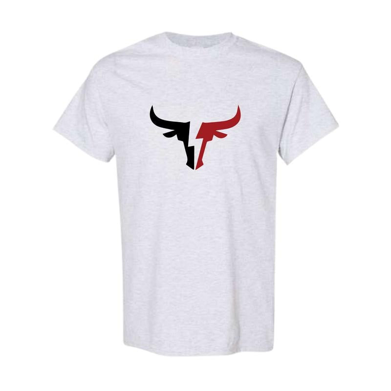 Men's Regular Fit Bull Print Round Neck Tee, Graphic T-shirts, Casual Short Sleeve Crew Neck T-shirt for Daily Wear, Men's Clothing Top for All Seasons