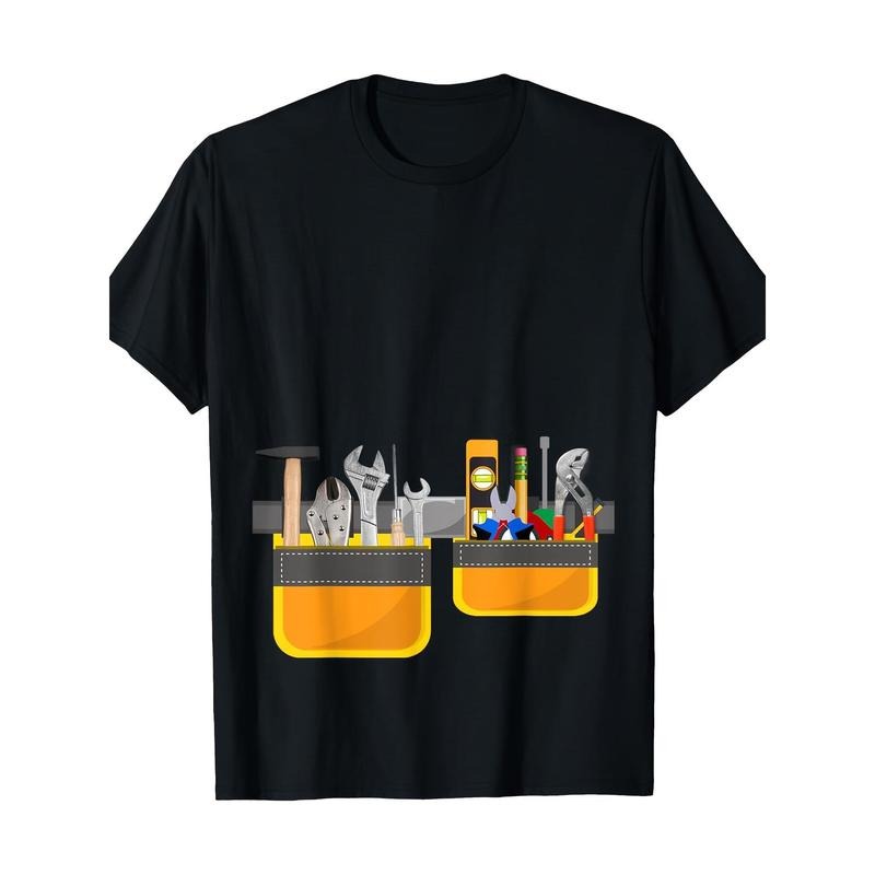 Men's Tool Belt Simple Builder Garment Construction T-shirt - 220g made in usa Hoodie, Sweatshirt | InkThreadWorks.com