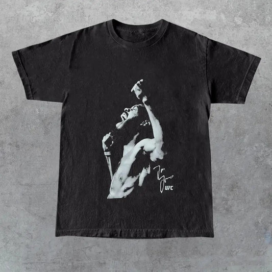 Men's UFC Bone Jones Roar T-Shirt - Multicolor-For Men And Women Menswear Top Hoodie, Sweatshirt | InkThreadWorks.com