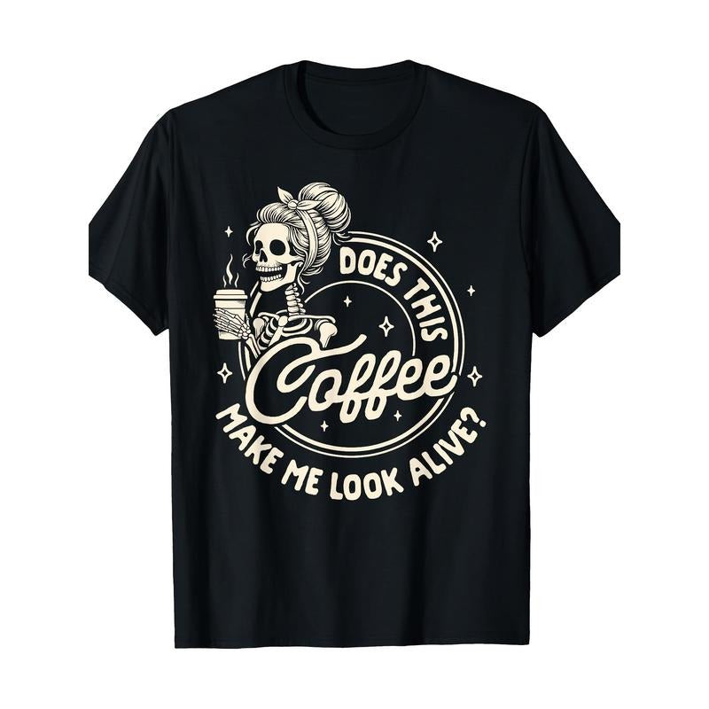 Men's Vibrant Coffee-Themed T-Shirt
