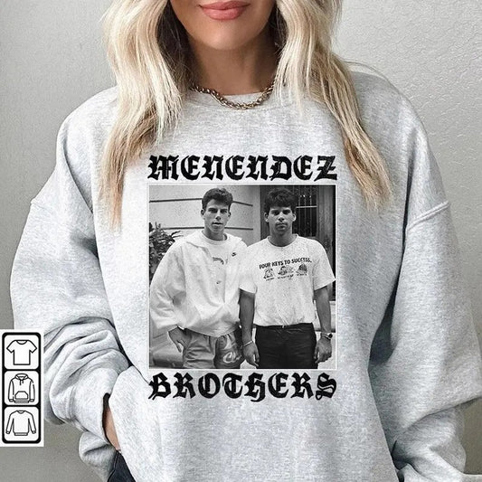 Menendez Brothers Sweatshirt, 80s Erik & Lyle Shirt, True Crime Fan Gift, Retro Monster Shirt T1, Murderabilia Sweater Streetwear Man Casual Crewneck