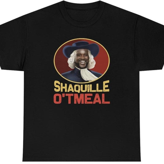 Mens Shaquille O'Tmeal T-Shirt Funny Shaq O Neal Oatmeal Styled Novelty Humor T-Shirt DRG, Shaq Icy Hot Commerical T-Shirt DRG planbtwistedtea