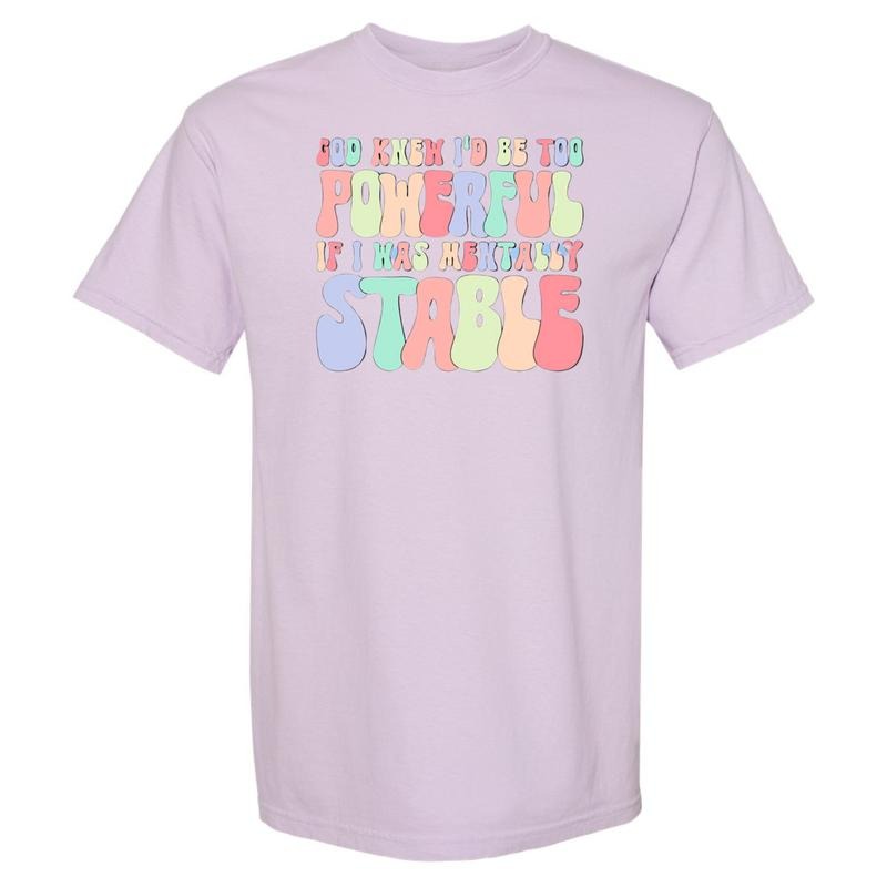 Mentally Stable Comfort Colors T-Shirt Hoodie, Sweatshirt | InkThreadWorks.com