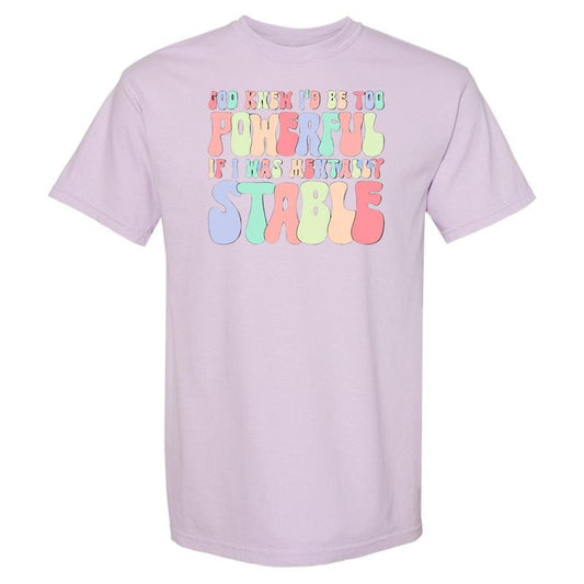 Mentally Stable Comfort Colors T-Shirt Hoodie, Sweatshirt | InkThreadWorks.com