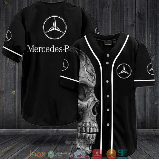 BEST Mercedes-Benz Skull Baseball Jersey