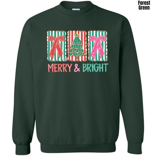 Merry & Bright Trio Sweatshirt 'NLB' T-Shirts, Hoodie | InkThreadWorks.com