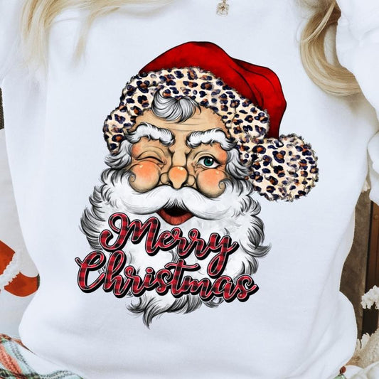 Merry Christmas Santa Unisex Gildan Sweatshirt T-Shirts, Hoodie | InkThreadWorks.com